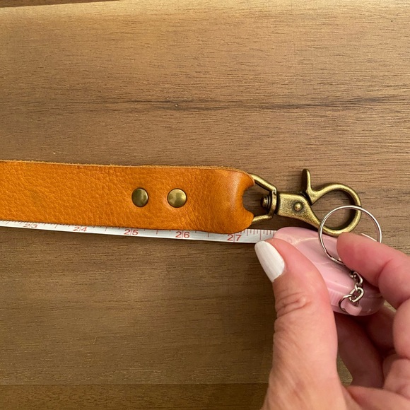 Brown Leather bag strap - adjustable - Picture 7 of 8